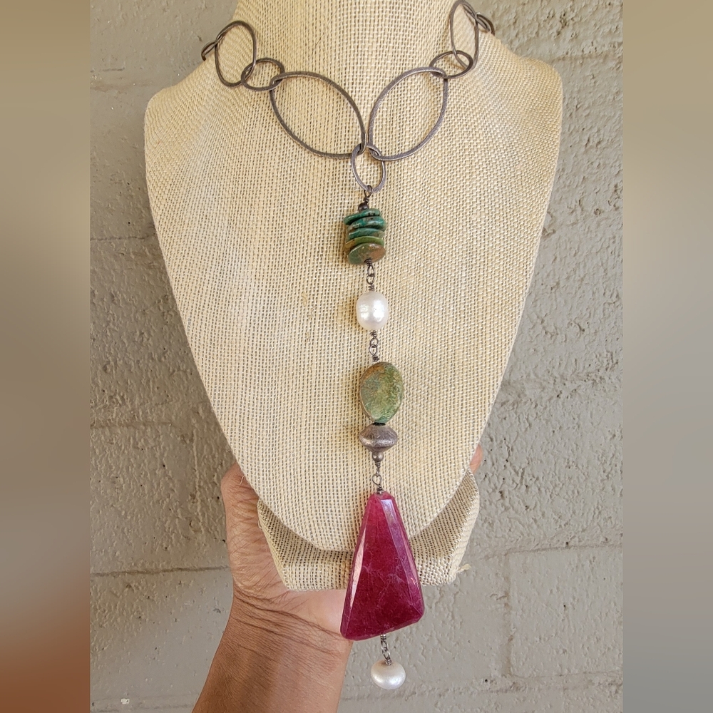 Artisan Handcrafted Huge Solid Brushed 925 Sterli… - image 3